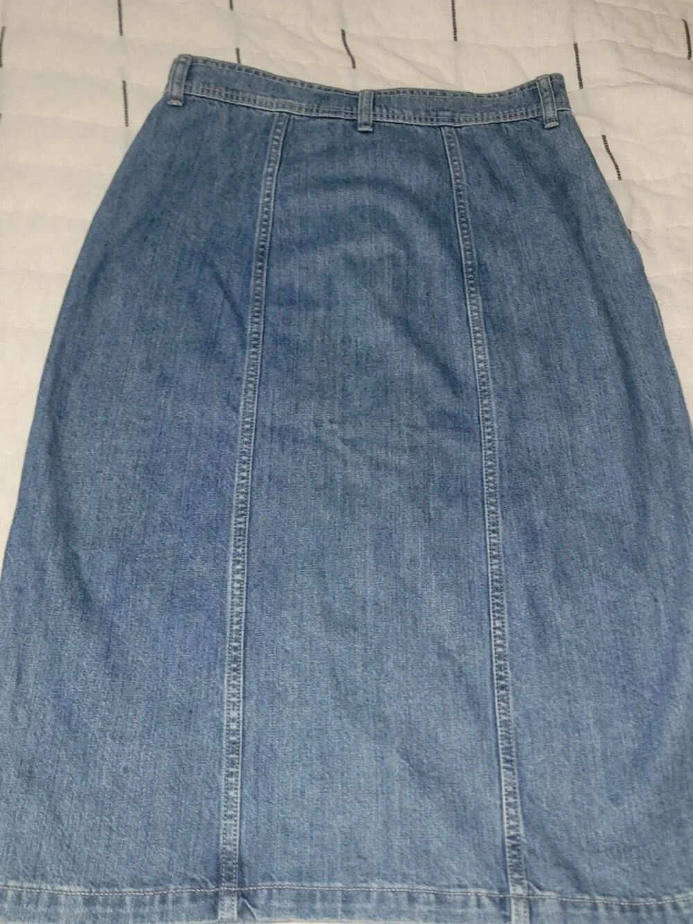 Jcrew point sur denim skirt